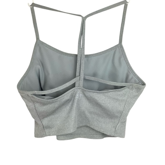 ALO YOGA ALOSOFT CROP CALM RIBBED BRA TANK M - Picture 5 of 8